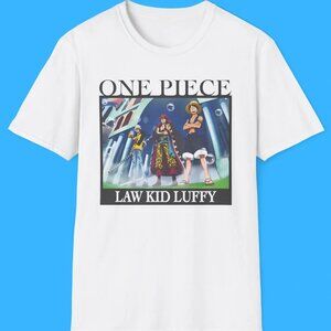 One Piece Law Kid Luffy T-Shirt Anime Fan Tee